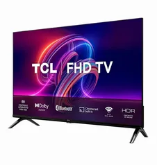 Smart TV LED 32" FHD TCL S5400AF com Android TV, Wi-Fi, Bluetooth, Controle Remoto com Comando de Voz, Google Assistente e Chromecast Integrado