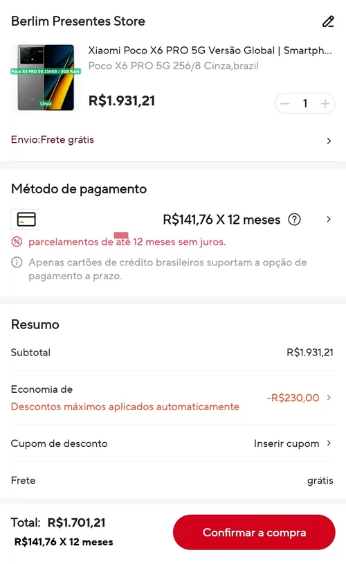 Imagem na descrição da promoção