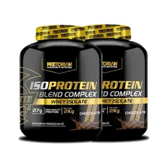 Kit 2x Whey Protein Isolado Iso Blend Complex 2Kg - Pretorian