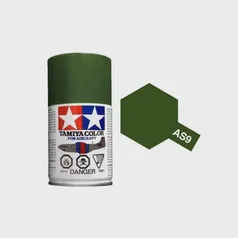 Tinta Spray - Verde Escuro - AS-9 - 100ml - Tamiya