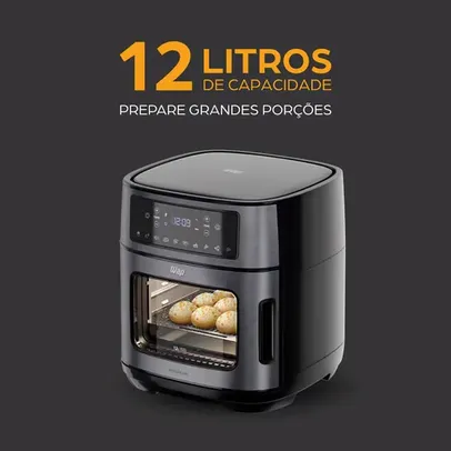 Fritadeira Elétrica Sem Óleo Air Fryer WAP Oven WAOD2 12L – Black Inox