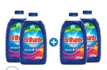 Kit sabão líquido brilhante 3L 8 unidades (R$11,50 cada)