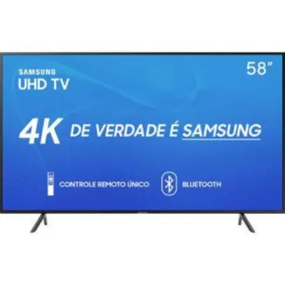 Smart TV LED 58" Samsung 58RU7100 Ultra HD 4K (Cupom)