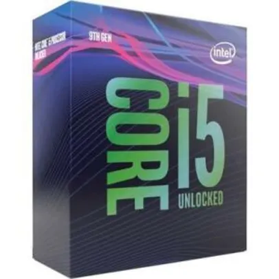 Processador Intel Core i5-9600K Coffee Lake Refresh, Cache 9MB, 3.7GHz (4.6GHz Max Turbo) | R$ 1.300