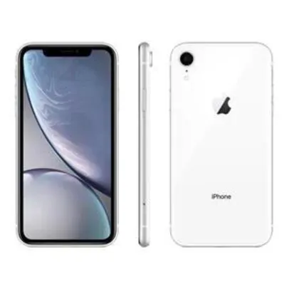 iPhone XR Apple Branco 64GB, Tela Retina LCD de 6,1”, iOS 12, Câmera Traseira 12MP, Resistente à Água e Reconhecimento Facial