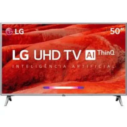 TV LED 50" LG Smart TV UM7500 4K 4 HDMI 2 USB 60Hz | R$1994