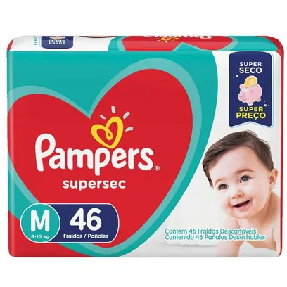 Foto do produto Fralda Pampers Supersec M 46 Unidades