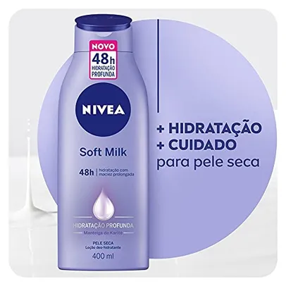 Nivea Hidratante Desodorante Soft Milk, 400ml | R$ 13