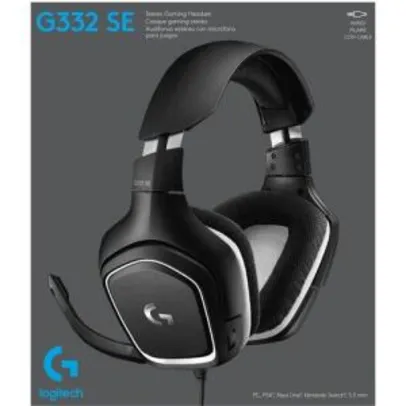 CC + AME R$ 191,99 - Headset Gamer Stereo Logitech G332 SE