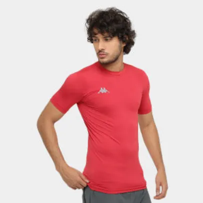 Camiseta Kappa Térmica Embrace Masculina - Vermelho ou Branca - R$21