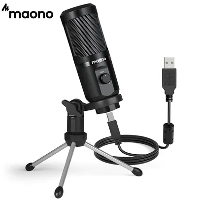 [PRIMEIRA COMPRA] Microfone MAONO USB AU-PM461TR 192khz/24bit | R$86