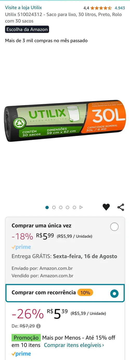 Imagem na descrição da promoção