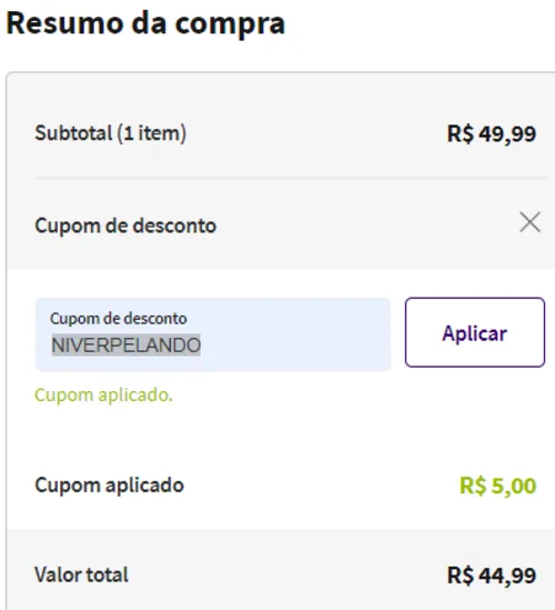 Imagem na descrição da promoção