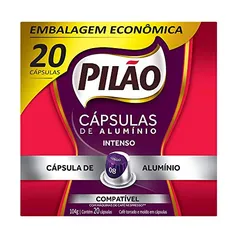 (RECORRÊNCIA) 10 CX PILÃO Café Pilão Cápsula Intenso - com 20 Cápsulas - 104 Gramas