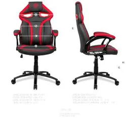 CADEIRA GAMER TGT CENTURION VERMELHA, TGT-CEN-RED | R$230