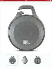 Caixa de Som Portátil JBL Clip Wireless - Cinza | R$148