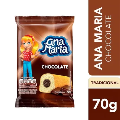 (Leve 4 Unidades) Bolinho Ana Maria 70G 