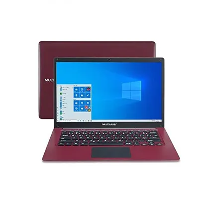 Notebook Legacy C 14 Pol 2GB 32GB Atom Win Vermelho - PC132, Multilaser