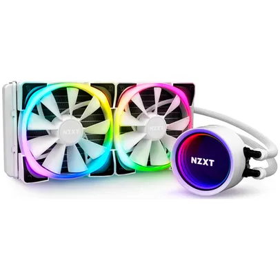 Water Cooler NZXT Kraken X53, RGB, 240mm, White, INTEL/AMD, RL-KRX53-RW