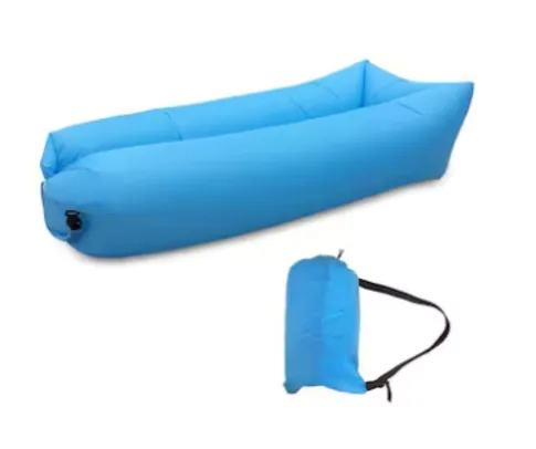 Saco de dormir Sofa Inflavel Puff Preguiçoso Camping Colchonete Magico Portatil Trilha Passeios Praia Ar