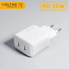 [Moedas R$25,45] Carregador 20w Voltme USB-C