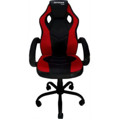 [AME R$555] Cadeira Gamer MX0 Giratoria Preto/Vermelho - Mymax