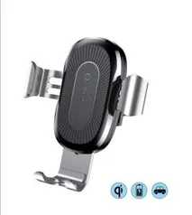 Carregador Veicular sem Fio por Indução e Suporte Gravity, Baseus, WXYL-0S, Prata