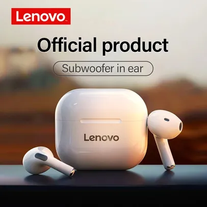 Lenovo Fone de Ouvido LP40 sem Fio, Lp40 white