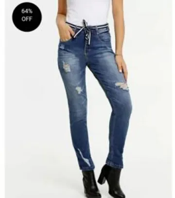 Calça Jeans Destroyed Skinny Feminina Biotipo R$35