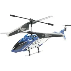 [Submarino] Mini Helicóptero 3,5 Canais Azul com Controle Remoto - R$53,99