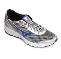 Tênis Mizuno Jet 3 N Masculino - Prata e Azul - R$175