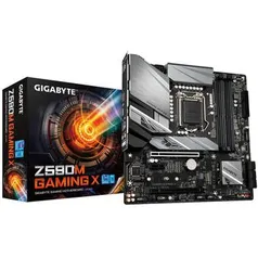 Placa Mãe Gigabyte para Intel 1200 Z590M Gaming X 4xDDR4 mATX R$1331