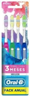 [PRIME] Escova Dental Oral-B Indicator Colors N°35 - 4 unidades