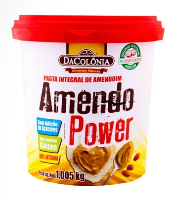 Pasta de Amendoim Amendo Power (1.005kg) DaColônia | R$21