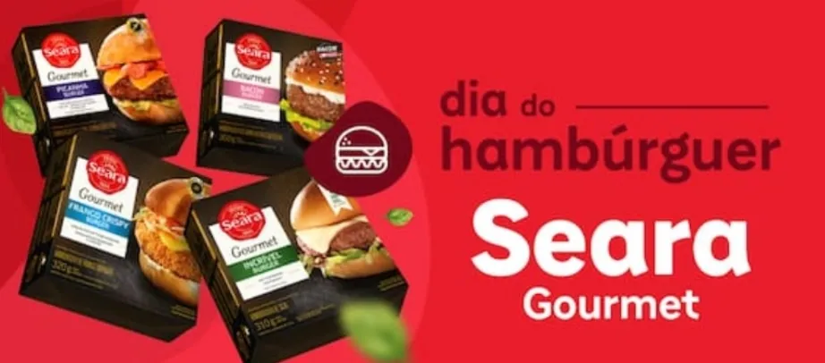 Dia do Hambúrguer Seara 50% off - mercado iFood 