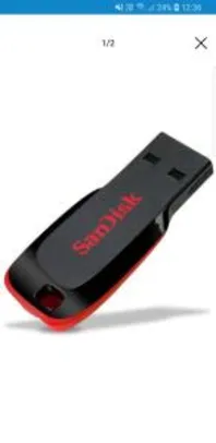 Pen Drive 32GB - Sandisk - Cruzer Blade - R$20