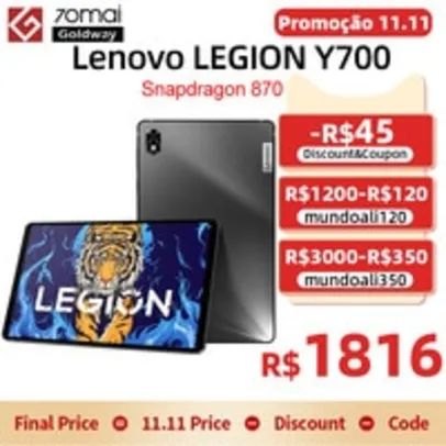 TABLET GAMER LENOVO LEGION Y700 8/128GB