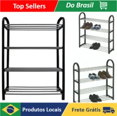 [R$9 "MOEDAS"/BR] Sapateira Organizador Sapatos Prateleira 8 Pares Desmontável