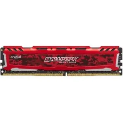 Memória Crucial Ballistix Sport LT 16GB 2400Mhz DDR4 CL16 Red