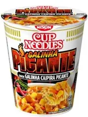 Cup Noodles Sabor Galinha Caipira Picante Nissin 68g | R$ 2