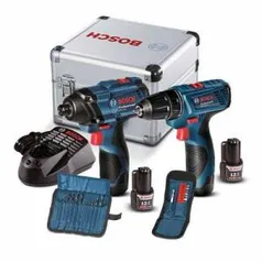 [Cartão Americanas Kit Bosch Furadeira E Parafusadeira Gsr 120-li + Chave De Impacto Gdr-120