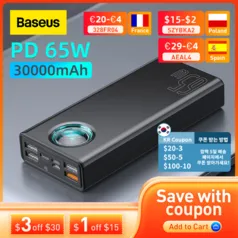 Baseus 65W Power Bank 30000mAh