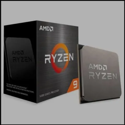 Processador AMD Ryzen 9 5900X, Cache 70MB 3.7GHz (4.8GHz Max Turbo), AM4 - 100 | R$3500