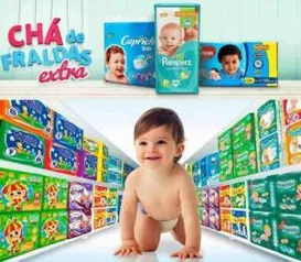 CHÁ DE FRALDAS EXTRA | Fraldas, Lenços Umedecidos e produtos de higiene