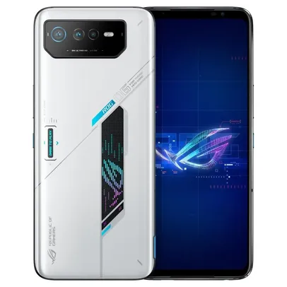 Smartphone Asus Rog Phone 6 256gb 5g Octa Core Snapdragon 8+gen1 8gb 6,78" Câmtripla+self12mp Branco