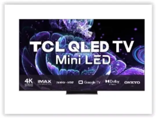 Smart Tv 65 Qled Mini Led 4K tcl C835 Imax Dolby 144Hz-Vrr