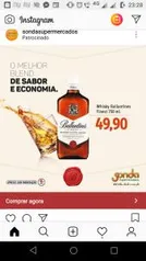 WHISKY BALLANTINES FINEST 750ML - R$50