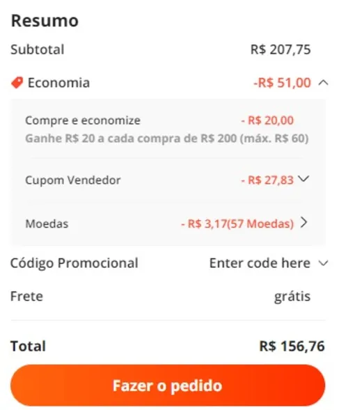 Imagem na descrição da promoção