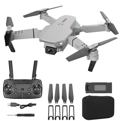 [AME R$ 86] Drone E88 pro 4k de alta definição, dupla câmera,