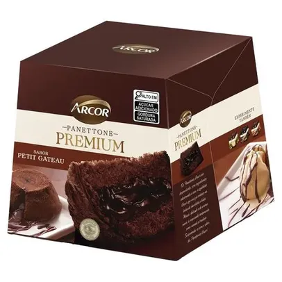 [REGIONAL] Panettone Petit Gateau Recheio Chocolate Arcor Premium 430g